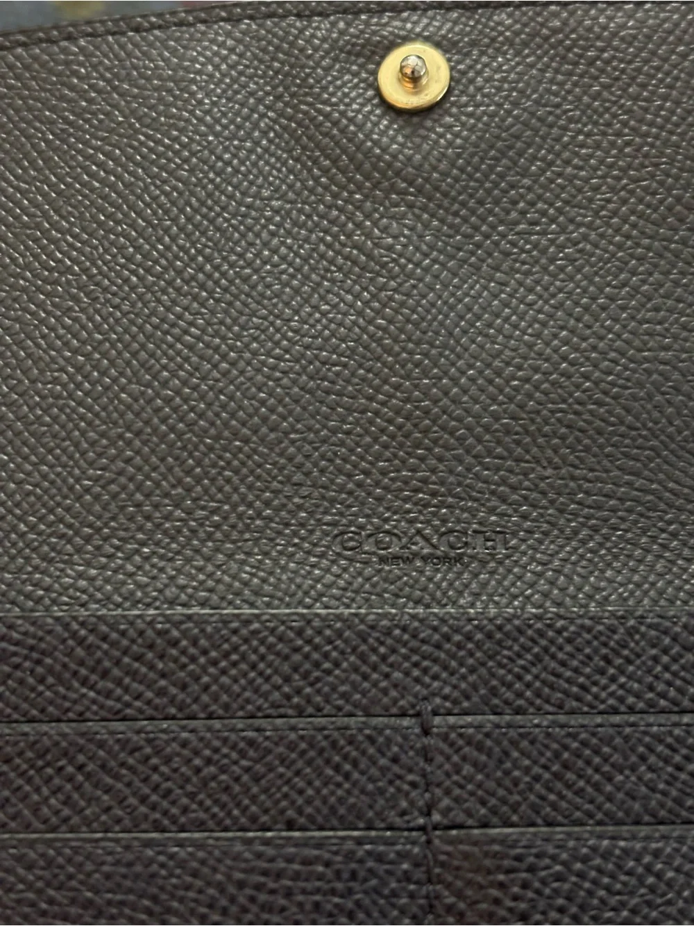 Coach navy pebbled